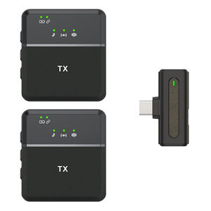 Microphone cravate sans fil SX8 à condensateur, réduction de bruit, batterie de 16 heures, portable, léger, enregistrement audio et vidéo pour - Product Image 1