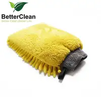 Набор микрофибровых рукавиц для автогигиены Wholesale Premium Super Mitt Soft Wool Microfiber Mitt Brushes For Car Wash And Cleaning