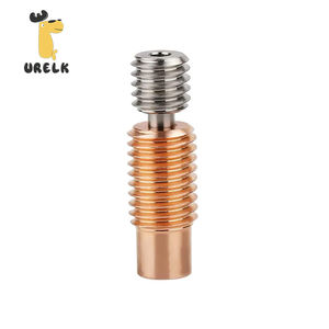 Brise-chaleur en titane et cuivre bimétallique haute température compatible avec l'imprimante 3D <span class=keywords><strong>V6</strong></span> Hotend Prusa i3 MK3 MK3S Volcano Hot End - Product Image 1