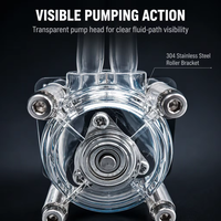 Pompe péristaltique à grand débit 500 ml/min, best-seller, installation facile, pompe péristaltique 12V/24V, pompe doseuse, pompe à vide