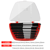 KAFUWELL RT4001 6pc Extracteur de vis cassées Easy Out Forets endommagés Extracteur de vis cassées Guide de retrait des vis cassées
