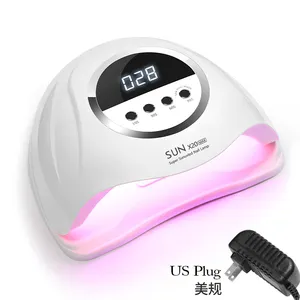 Kit de luz LED profissional sem fio para esmalte de unhas, kit de luz LED elétrica de alta qualidade 320W recarregável com lâmpada UV LED para unhas