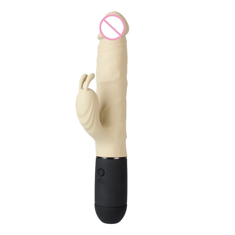 New Designed Big Realistic dildo Rabbit Vibrator with Positive and Negative Rotation Rechargeable Sex toy for Women