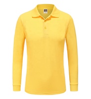 OEM Hoge Kwaliteit Heren Business Formele Langarm Poloshirt Langarm Poloshirt Stof Aangepaste Logo