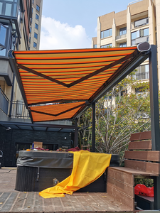 <span class=keywords><strong>Toldo</strong></span> Retráctil <span class=keywords><strong>Automático</strong></span> Personalizado <span class=keywords><strong>de</strong></span> Aluminio <span class=keywords><strong>con</strong></span> <span class=keywords><strong>Sensor</strong></span> para Balcón, Ventana o Patio - Product Image 1