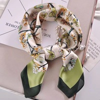 Foulard carré 100 % soie de mûrier jacquard pour femme, imprimé personnalisé, illustration animale, accessoire bandana pour la tête, le cou et les cheveux