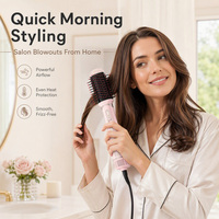 Ensemble de brosses à air chaud XBH personnalisées avec logo privé, sèche-cheveux professionnel, fer à boucler, lisseur, peigne, outils de coiffage