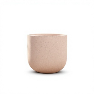 Pot de fleurs minimaliste en PP pour plantes d'intérieur avec trou de drainage, capacité de 1000 ml, pour utilisation murale et sur bureau - Product Image 1