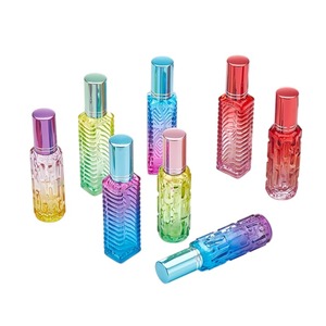 10ml Gradient màu nước hoa chai thủy tinh phun tốt cho tinh dầu đóng chai Màn hình in ấn 100 cái moq bao gồm bơm niêm phong - Product Image 3