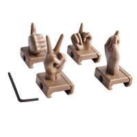 Lot de 4 réticules gestuels fantaisie en plastique pour la décoration de viseur à base de montage de 20 mm de large