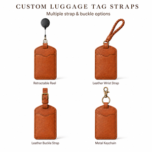 Etiquetas de Cuero Personalizadas con Logotipo para Equipaje, Regalo de Bienvenida para Huéspedes de Hotel, Venta al Por Mayor - Product Image 2