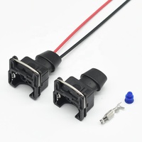 Connecteur d'injecteur de carburant 2 broches AMP Tyco EFI étanche (mini minuterie) Connecteur étanche automobile avec soufflet en caoutchouc