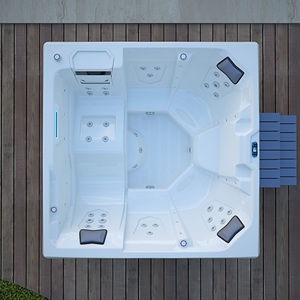 Swim <span class=keywords><strong>Spa</strong></span> Piscine Bain à Remous avec Nouveau Modèle Vente Chaude <span class=keywords><strong>Hydro</strong></span> Whirlpool Massage Fonction Extérieur Blanc Moderne Relax Jacuzzis - Product Image 2