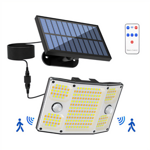ไฟติดผนังโซลาร์เซลล์กลางแจ้ง Winfull TY01038 243/271 LED กันน้ำ 6000K แสงเดย์ไลท์ 10W 6-12 ชม. 3-5 ม. พร้อมเซ็นเซอร์อินฟราเรดสำหรับสวน - Product Image 1