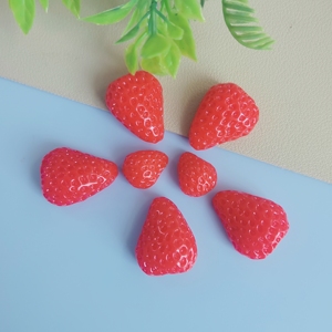 Mini Figura de Resina de Fresa Kawaii, Dije de Fresa 3D, Dijes Planos Rojos y Rosas para <span class=keywords><strong>Slime</strong></span>, Decoración de Fundas de Teléfono - Product Image 4
