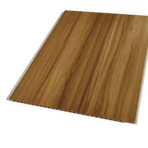 Le panneau mural en PVC imitation bois, doté de propriétés imperméables et ignifuges, présente un design moderne et élégant - Product Image 2