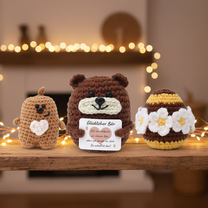 Nouvelle Peluche Moderne en Crochet Fait Main, Hamster Triste de Dessin Animé, Ornement Décoratif pour Mariage et Condoléances - Product Image 6