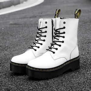 2026 summer Trend English Fashion Lace-up Oversized Thick-Tip <b>Work</b> <b>Boots</b> - Comfortable Outdoor Ankle chukka <b>boots</b> - Product Image 4
