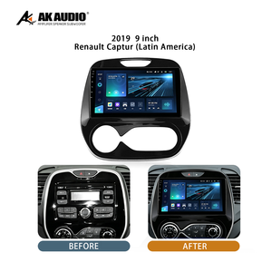 Lecteur DVD de voiture à écran unique de 9 pouces pour <span class=keywords><strong>Renault</strong></span> Captur 2017-2019, panneau Android, navigation GPS, radio stéréo, ABS - Product Image 5
