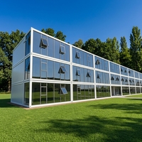 Maison conteneur portable de luxe moderne, mobile, modulaire, préfabriquée, en kit, pour chambre, atelier, centre commercial, sous-sol, bureau, bâtiment