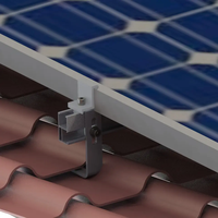 Panneau solaire de toit en acier inoxydable OEM Support réglable Couture debout Crochet de montage pour carrelage en pente Accessoires d'installation