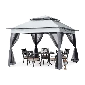 Gazebo de tente de jardin extérieur 10x10 avec murs en maille