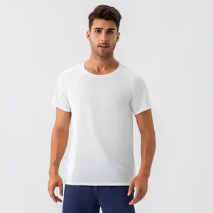 31226 New Summer Herren Hals Loose Fitness Sport Schnellt rocknende und atmungsaktive Fitness Kurzarm Outdoor Running Herren T-Shirt