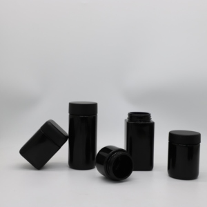 30ml 1oz vuông UV Violet độ tinh khiết cao nmn bổ sung lọ thủy tinh cho chai hoa khô Matt lọ thủy tinh màu đen với nắp trẻ em - Product Image 3