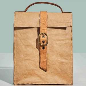 Baoren Custom Eco Sandwich Food <b>Delivery</b> <b>Bag</b> Reusable Thermal Insulated Waterproof Washable Tyvek Cooler <b>Bag</b> Belt Buckle - Product Image 2