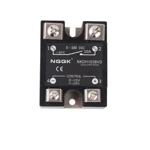 380VAC 0 ~ 10VDC 100% 120A Regolabile tensione di uscita SSR solid state relay timer di controllo di fase