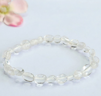 Bracelet extensible en perles irrégulières de quartz améthyste naturel 6*8mm 18cm unisexe, bijou de guérison énergétique pour yoga et méditation, cadeau