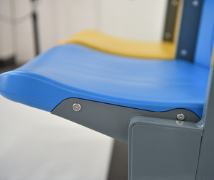 Silla de plástico HDPE para montaje en el suelo, asiento fijo con portavasos, CS-V1-GLS - Product Image 5