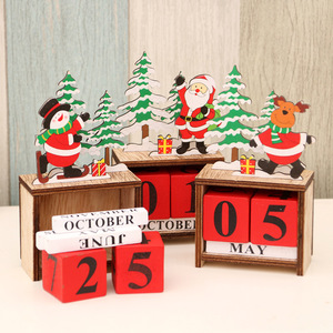 New Christmas decoration, wooden creative <b>calendar</b>, home decor item, <b>calendar</b>, children's DIY gift. - Product Image 1