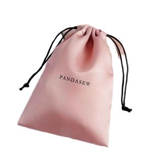 Bolsa de Lona de Algodón con Cordón y Logotipo Personalizado, con Bolsa de Satén para Pelucas, para Empaque Textil, Almacenamiento de Joyas, Regalos y Compras - Product Image 2