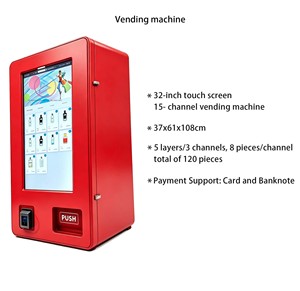 Mini <span class=keywords><strong>distributeur</strong></span> automatique mural intelligent à écran tactile pour préservatifs, avec paiement par carte, pièces ou billets et authentification par carte d'identité - Product Image 3