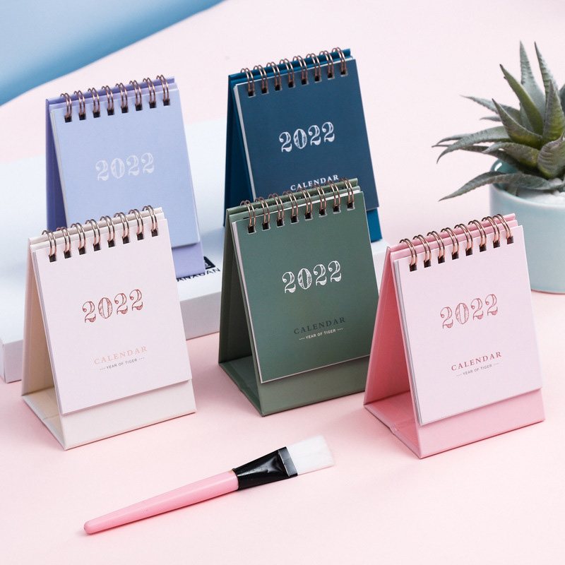 Индивидуальная цветная печать высокое качество низкая цена китайский поставщик настольный мини календарь карманный календарь 2022