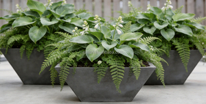 Jardinières carrées trapézoïdales de 45 cm pour l'extérieur, pots décoratifs pour projets de plantation - Product Image 6