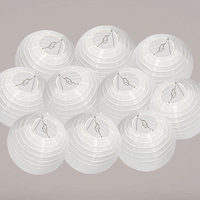 Lanternes en papier blanc vintage, grandes, pour la décoration de mariage, d'anniversaire ou de jardin