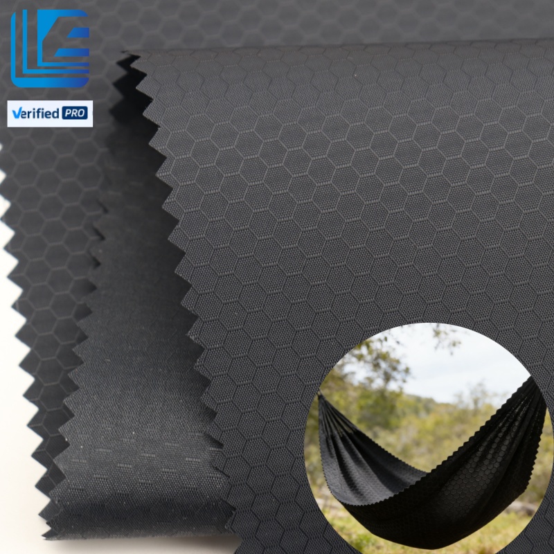 100% Nylon 70D Bonded Woven Football Grid Waterproof Tear-resistant Fabric For Outdoor Sleeping Bags Camping Hammocks Rain Tarps