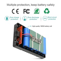 Talentcell şarj edilebilir Portable12V DC 6000mAh Li-Ion pil paketi ile şarj