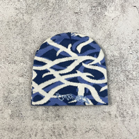 Bonnet d'hiver en jacquard 100% acrylique de haute qualité, faible MOQ, logo personnalisé, pour homme