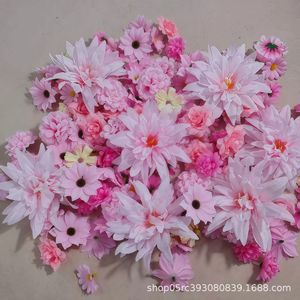 Vente directe d'usine, fleurs artificielles, têtes de fleurs en soie, couleurs mélangées, pour décoration, ensemble de photographie - Product Image 2