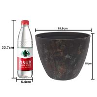 Pots de fleurs et jardinières modernes en plastique PP, durables, écologiques, légers et électro-plaqués pour la maison, le balcon et le jardin