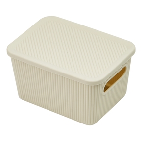 Monr Dọc Sọc Thiết Kế Nhựa Lưu Trữ <span class=keywords><strong>Box</strong></span> Với Nắp Xách Tay Với Xử Lý Stackable Nhựa Tổ Chức Cho Hộ Gia Đình Đồ Lặt Vặt - Product Image 6