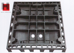 Couvercle de manhole en fonte ductile antidérapant, écologique, antivol, design postmoderne, modèle 3D, marque HANYUL - Product Image 3
