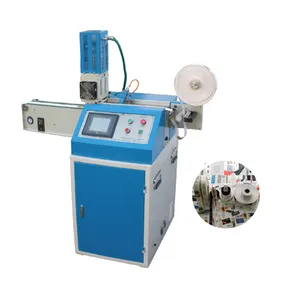 High Speed Ultrasonic Polyester Satin Ribbon Label Cutting Machine for Garment Care Labels,Tape Cut and Seal Machine