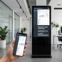 Kiosco Publicitario LCD con Pantalla Digital de 43 y 55 Pulgadas para Bancos, para Mostrar Cotizaciones, Información Financiera y Promociones