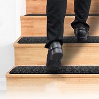 Tapis de sol Offre Spéciale Rod Step Mat Tapis Runner Escalier Marches Tapis Ensemble avec Adhésif Réutilisable Fort Grip