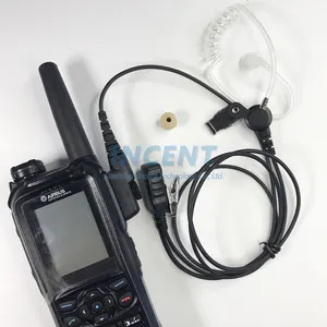 Cocok HDS-2 Headset MIK Tabung Udara Jernih, Headphone Lubang Suara Walkie Talkie Kabel untuk Radio EADS Meteorthr9 THR9i TETR