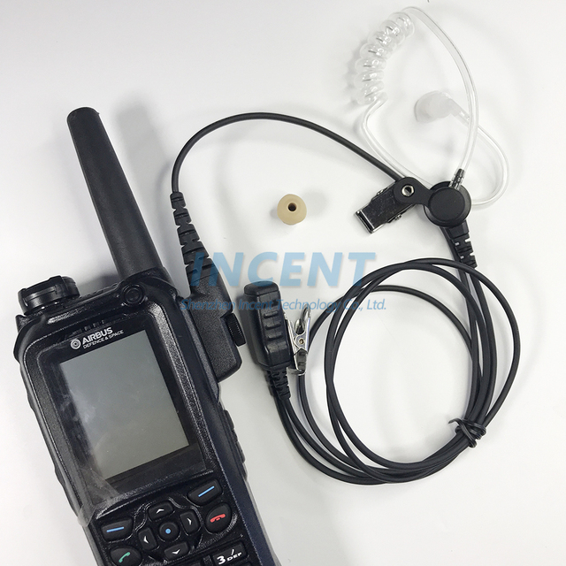Compatible HDS-2 Clear Air Tube Mic Headset ,Walkie Talkie Earpiece Headphones Wire for EADS AIRBUS THR9 THR9i TETR Radios